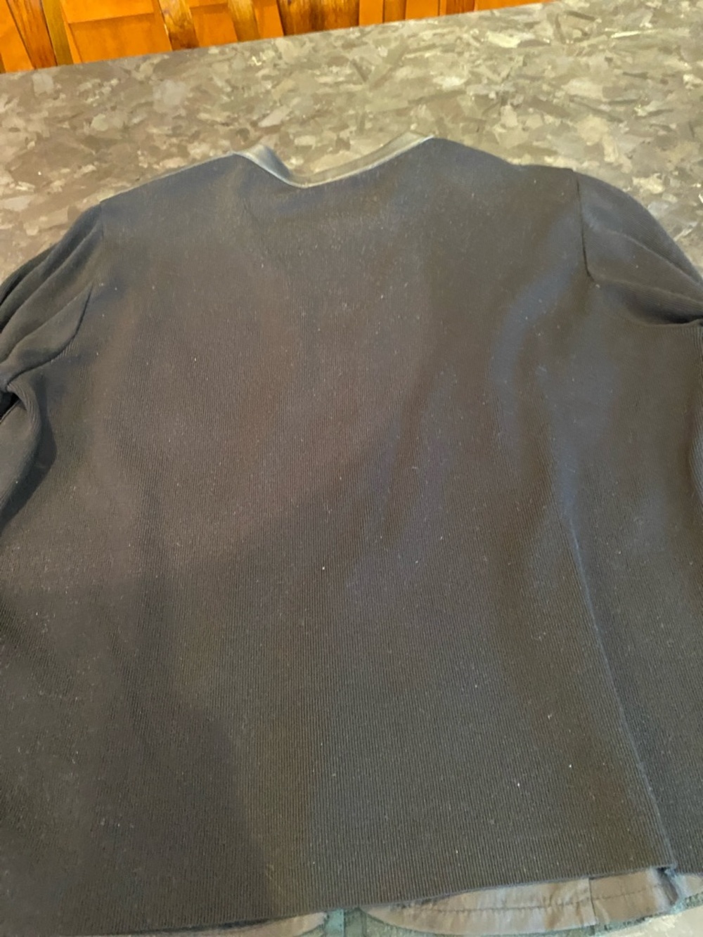 Bianca Nygard Leather Black Faux Leather Front womens Shirt Jacket - Picture 5 of 5